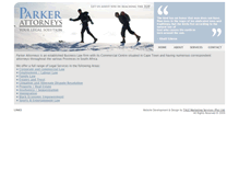 Tablet Screenshot of parker-attorneys.com